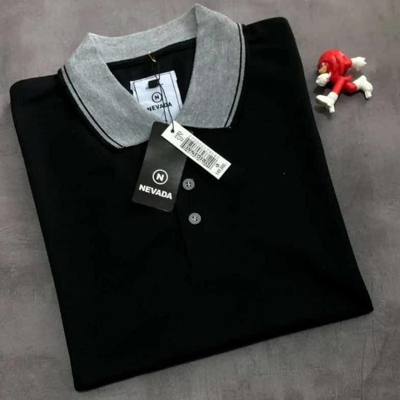 Trend - Kaos Kerah Pria Dewasa L XL XXL Kaos Krah Pria Jumbo Kaos Pria Dewasa Import Branded Kaos Po