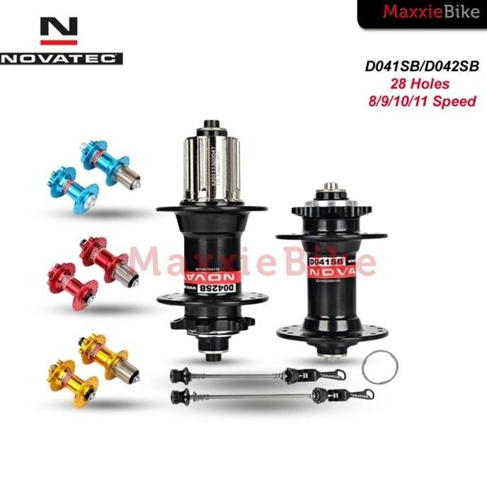 Hub FreeHub Novatec 32 Hole Six Bolt Sealed Bearing Jangkrik5 Warna