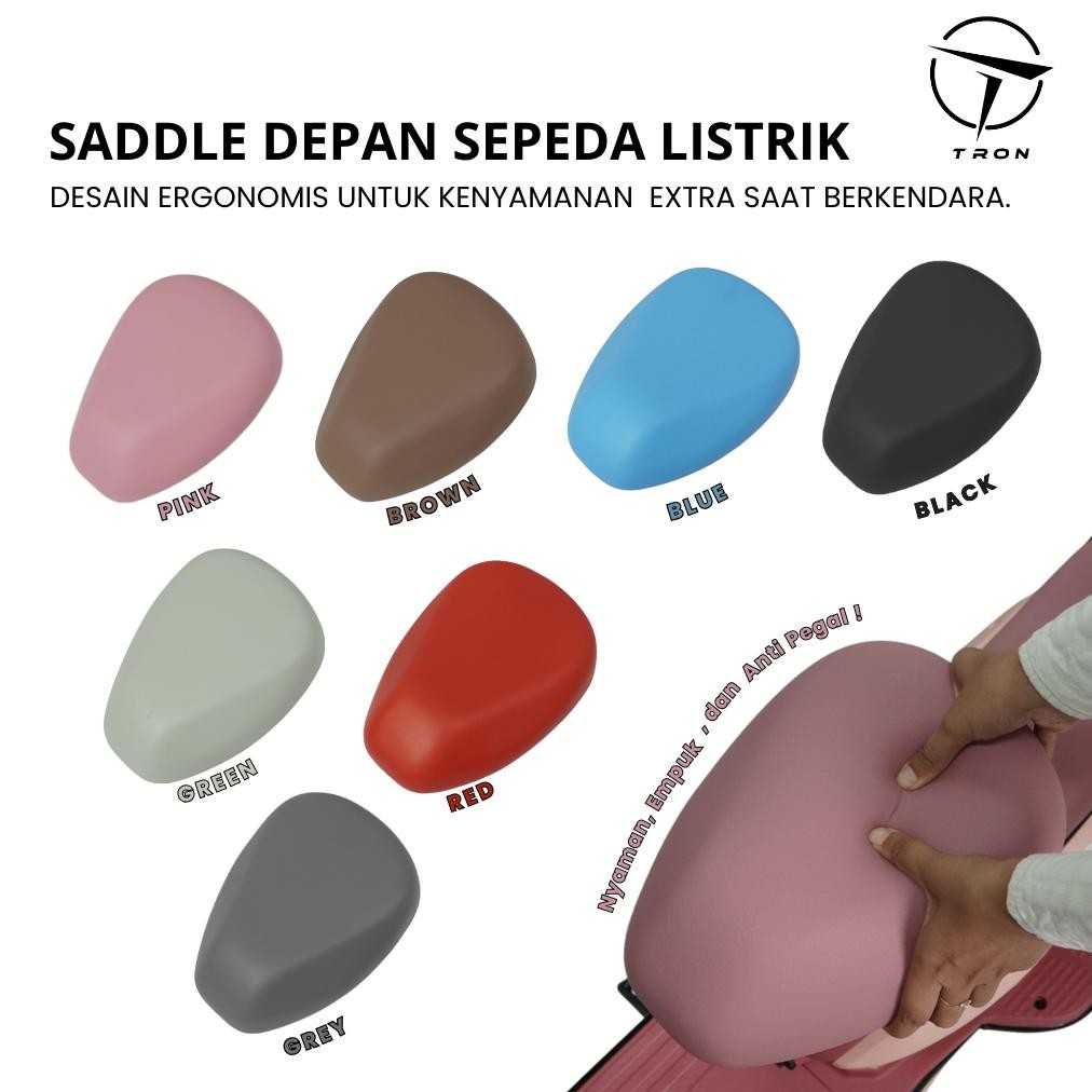 Promo Sadel Jok Saddle Sepeda Listrik / Motor Listrik Depan Dan Belakang Universal Sale