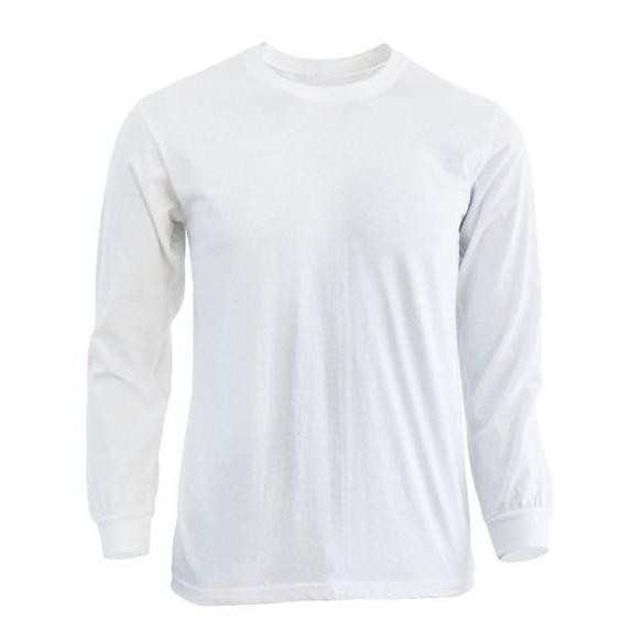 New Kaos polos panjang ujung lengan pakai ban karet atau rib  | atasan baju kaos polos pria oversize