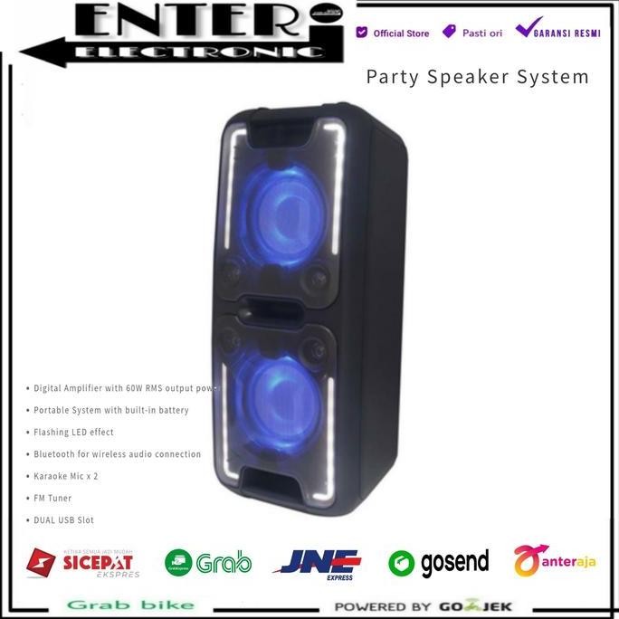 NEW SHARP PS920 - ACTIVE PARTY SPEAKER PORTABLE KARAOKE BLUETOOTH PS 920