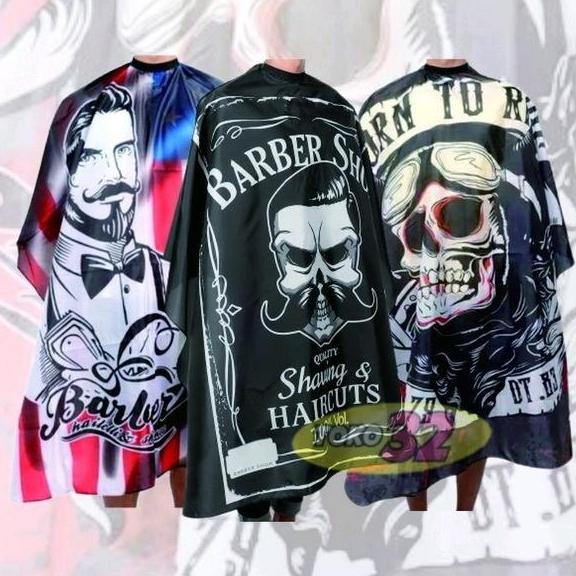 3 PCS kain kip potong rambut kep alas penutup jubah cape cukur rambut kap apron barbershop salon pan