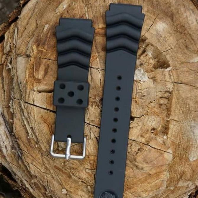 Strap Seiko Tali Jam Tangan Diver 22mm Rubber Karet Tali Jam Seiko