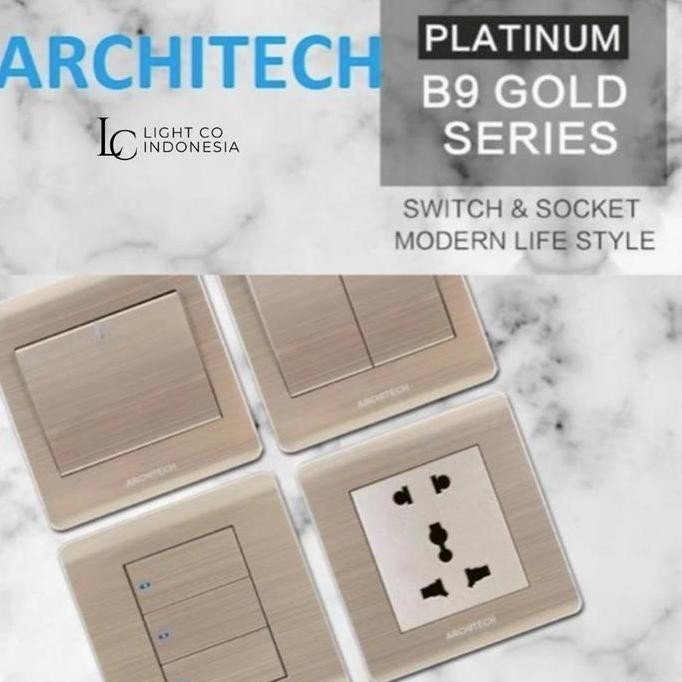 Saklar Architech Platinum Gold Series