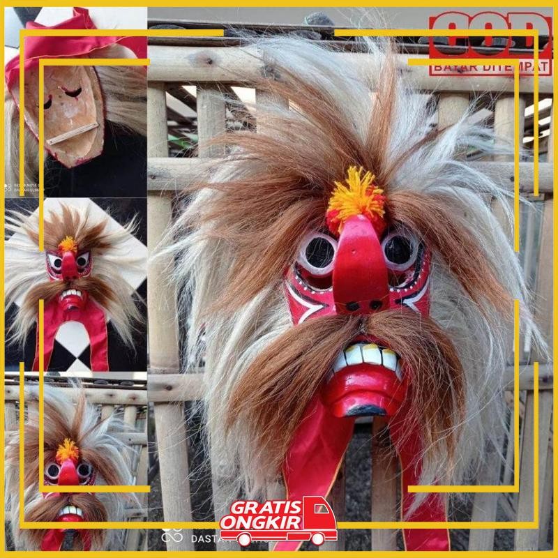 - 9.9 . - BUJANG GANONG/GANONGAN GRADE A / Ganongan Jambul / topeng ganong pakem/ganongan pakem / To