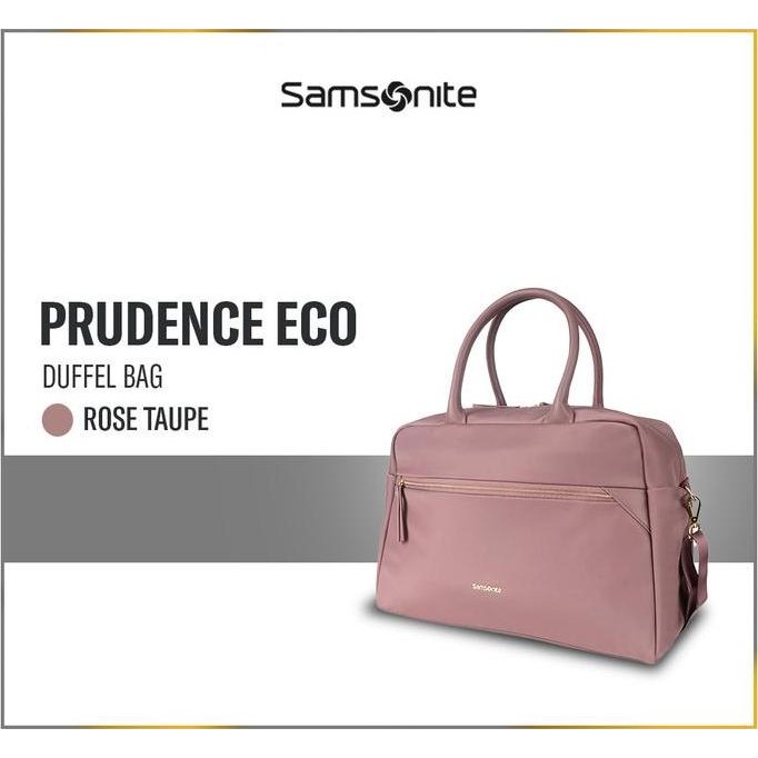 TERMURAH - Samsonite Prudence Eco Duffel Antimicrobial - Rose Taupe