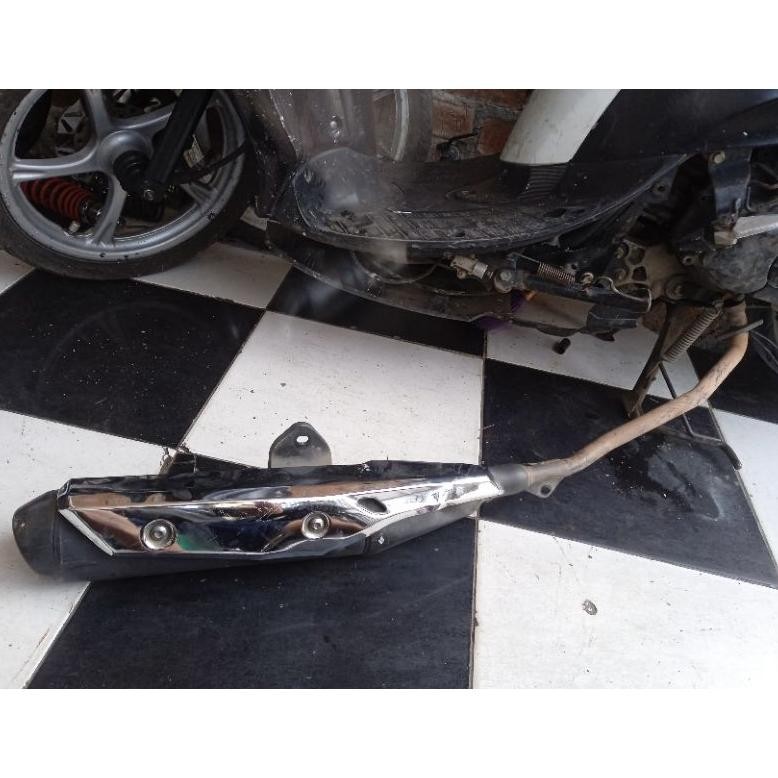 knalpot supra x 125 injeksi orsinil copotan motor