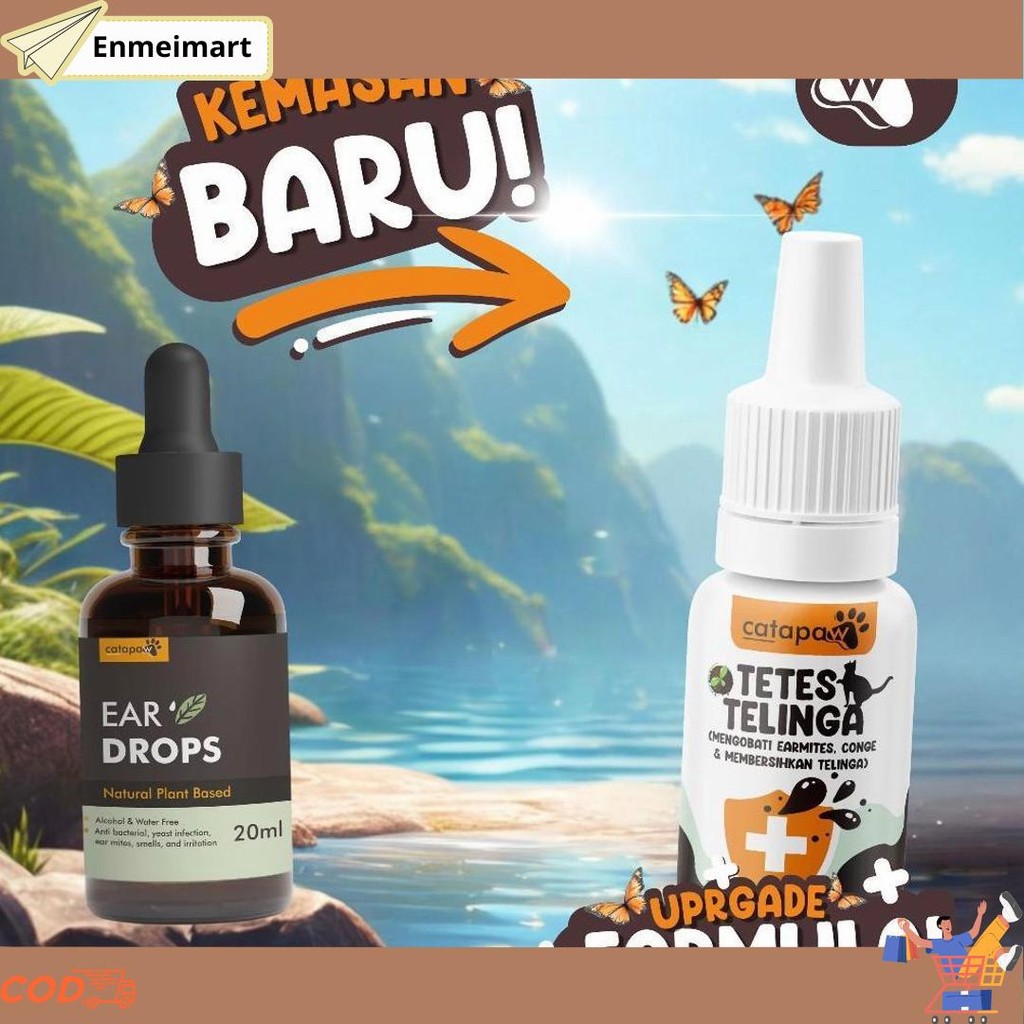 Sale CATAPAW Tetes Telinga Kucing Mengobati Earmites Conge Gatal Infeksi Pembersih Kuping Congek Ber