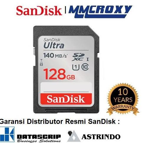 BEBAS ONGKIR - SanDisk Ultra SDXC Card 128GB Class 10 - SDcard 128GB SDXC