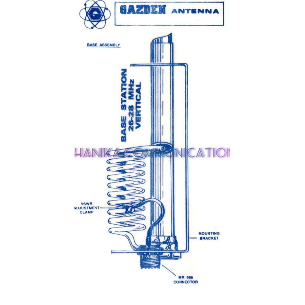 Gazden Antenna CB 11 Meter Band Baru Antena Radio Komunikasi
