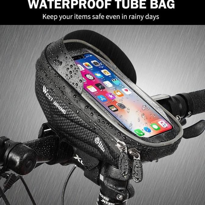 Tas Frame Sepeda Mtb Gunung Gowes Touring Dengan Holder Hp Waterproof Kualitas Terbaik Harga Termura