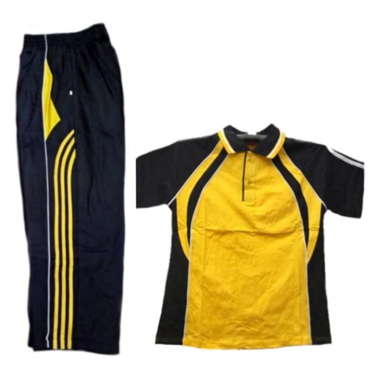 Kaos Wangki Seragam Senam Lengan Pendek Terbaru // Stelan Kaos dan Celana Trening  Pria Wanita