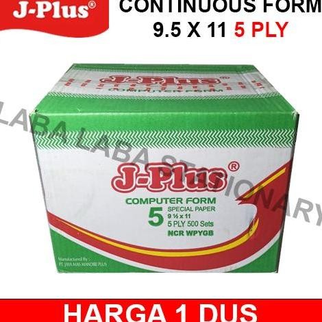 

BEBAS ONGKIR - Continuous Form JPlus Rangkap 5