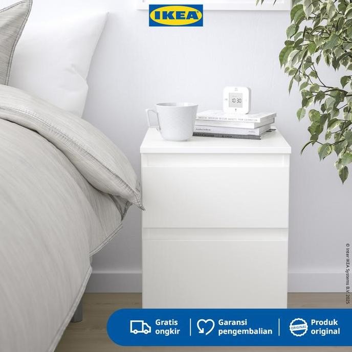 TERBARU - IKEA KULLEN Lemari 2 Laci Putih Minimalis 35x49 cm Furniture