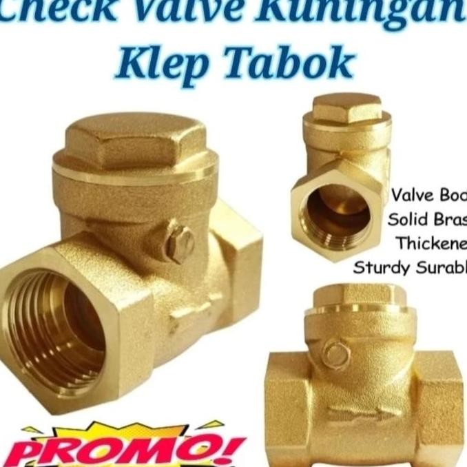 Check Valve Kuningan Klep Tabok 2" Inch Kuningan Forsale