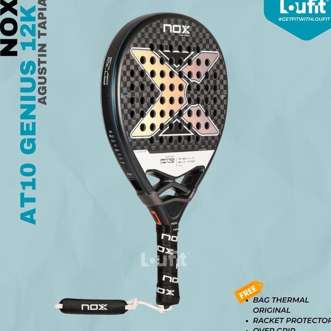 NOX RACKET PADEL / RAKET NOX AT10 GENIUS 12K AGUSTIN TAPIA ORIGINAL / CARBON 12K