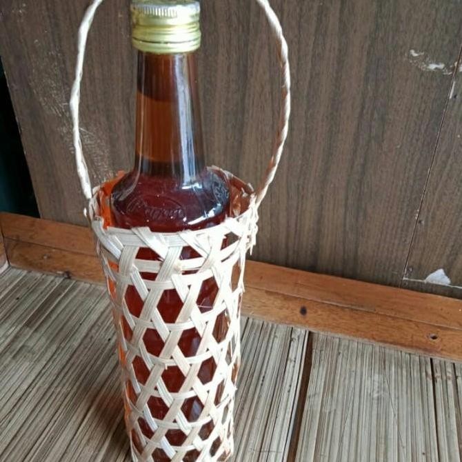(Good) Anyaman Bambu Keranjang Botol D.7 T.21