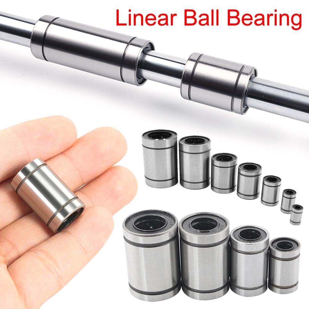 Durable Bushing Steel Linear Ball Bearing LM3UU LM4UU LM5UU LM6UU LM8UU LM10UU LM12UU LM16UU Rods Sh