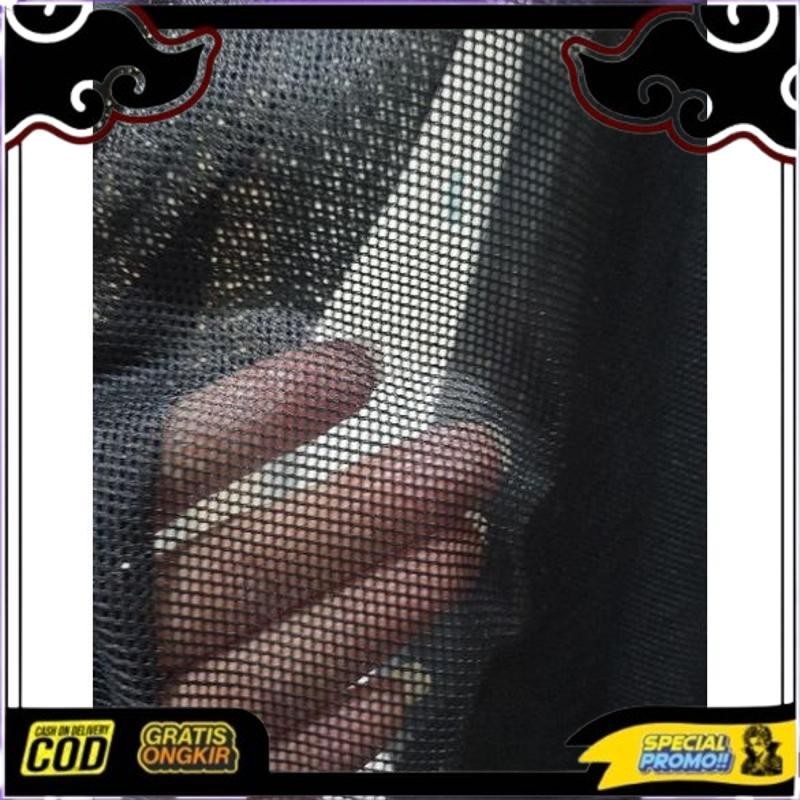 Terbaik Per Mtr Jala Lemas Hitam, Furing Jaket / Furing Celana / Kain Furing / Kain Jala / Daleman J