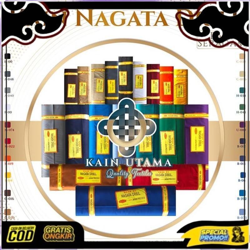 Top Today Kain Kain Utama Kain Nagata Drill Japan Drill Bahan Seragam Eceran Meteran