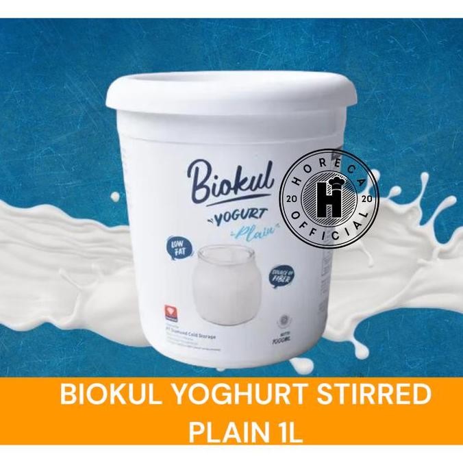(Good) BIOKUL YOGHURT PLAIN 1 LITER / SET YOGURT PLAIN 1000ML