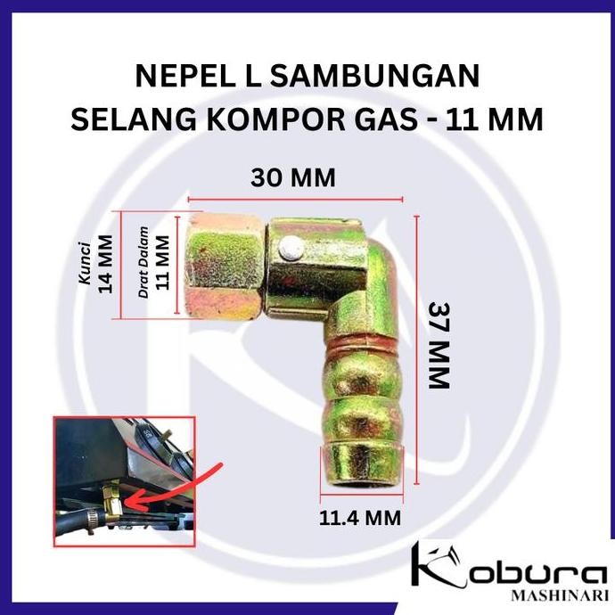 Nepel Sambungan Selang Kompor Nepel L Elbow Varian Nepple Sambungan Untuk Kompor Gas Kompor Panggang