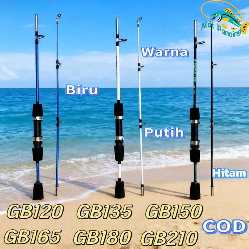 Joran Pancing Casting, Joran Serat Karbon Ultralight 1,2-2,1m, Gagang EVA 3/4 Bagian, Joran Pancing 