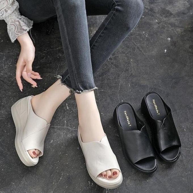 20096 Sandal Wedges Wanita Import - Sepatu Wedges 6,5cm LA