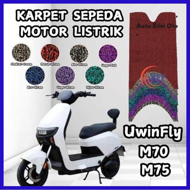 Karpet Sepeda Motor Listrik Uwinfly M70 Dan M75 Preum, Alas Kaki, Pijakan Kaki
