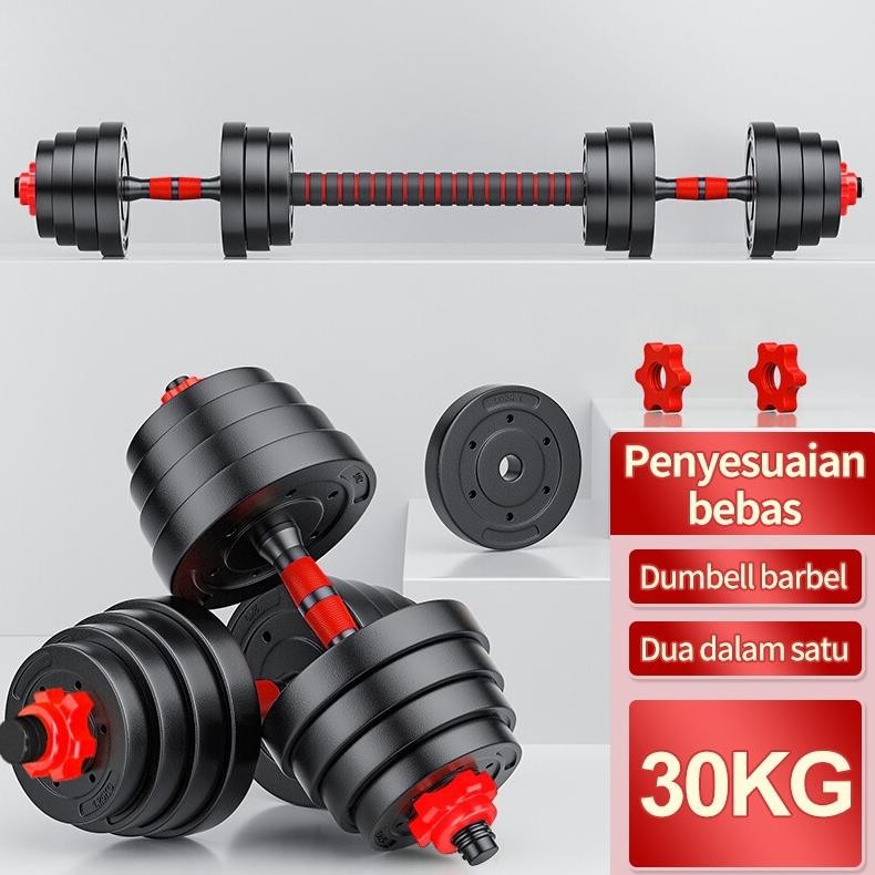DUMBELL SET 30 KG PVC / BARBEL SET 30 PVC