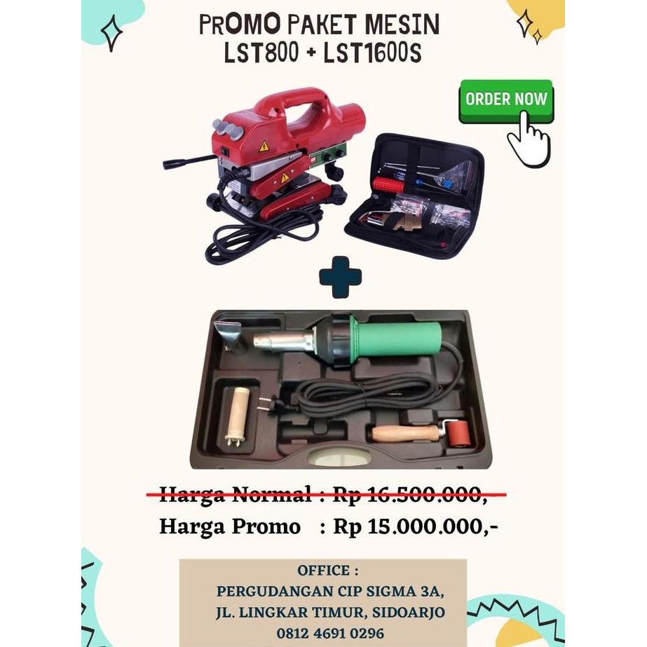 PROMO 1 SET ALAT SAMBUNG GEOMEMBRANE LST800 DAN LST1600S ORIGINAL DAN TERPERCAYA