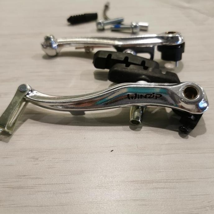 v brake alloy winzip Taiwan Chrome vintange murah