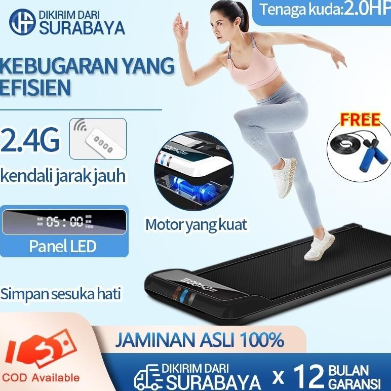JF Running Pad Treadmill Walking Pad Running Pad Elektrik Treadmill Elektrik Alat Olahraga di rumah/