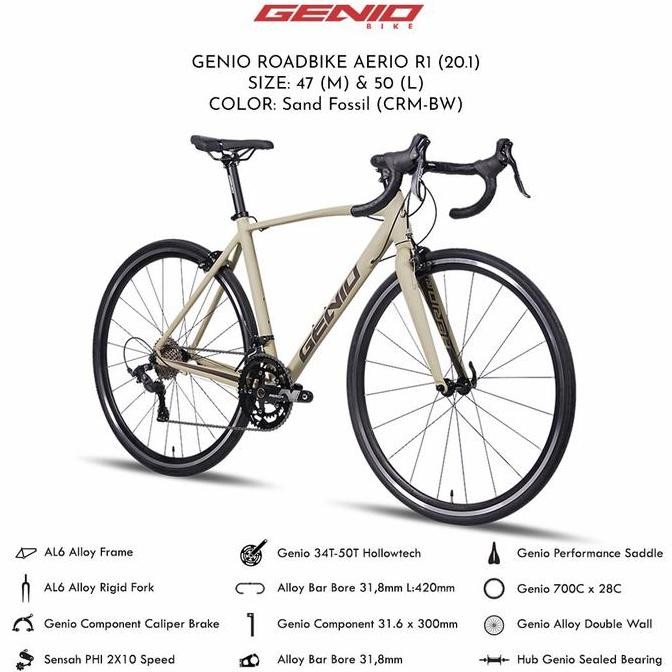 Sepeda Balap - RoadBike Genio Aerio R1 New Product murah