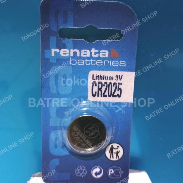 RENATA CR2025 3V LITHIUM BATRE BATERAI LITHIUM 3V 2025 CR2025 RENATA murah