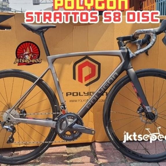 Sepeda Balap Roadbike Polygon Strattos S8 Disc Brake murah