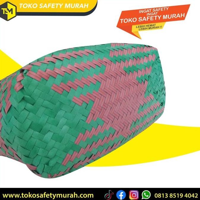 Tas Keranjang Sayur Tas Jinjing Plastik Anyaman Tas Belanja / Souvenir / Parsel