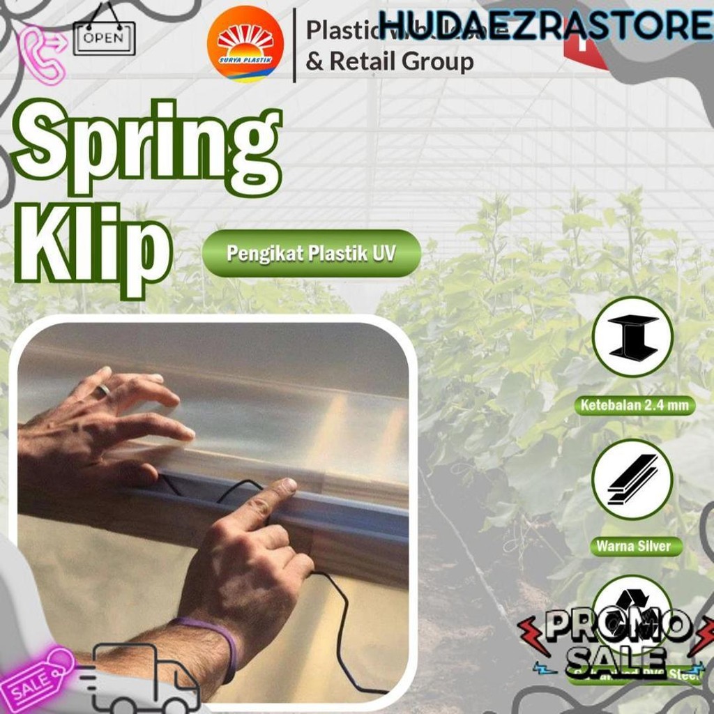 Viral Penjepit Plastik UV / Spring Klip Alat Pasang Plastik UV