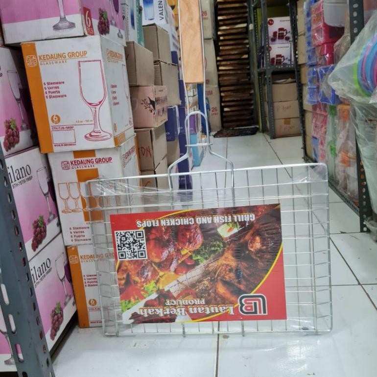 Bisa Cod Panggangan Ayam Bakar Jepit Besi Jumbo Sate Ikan Ayam Panggangan Ikan ||