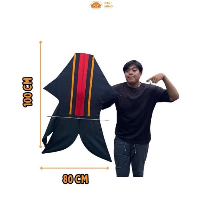 Produk Terbaik] Layangan Bebean Kain 80 x 1 meter - Bebean Kain - Layangan Ikan Bali - Layangan Knoc