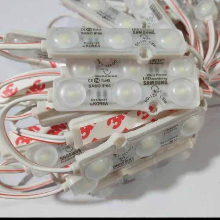 TERLARIS lampu LED modul 3 mata SASO Samsung original cool white 100 pc