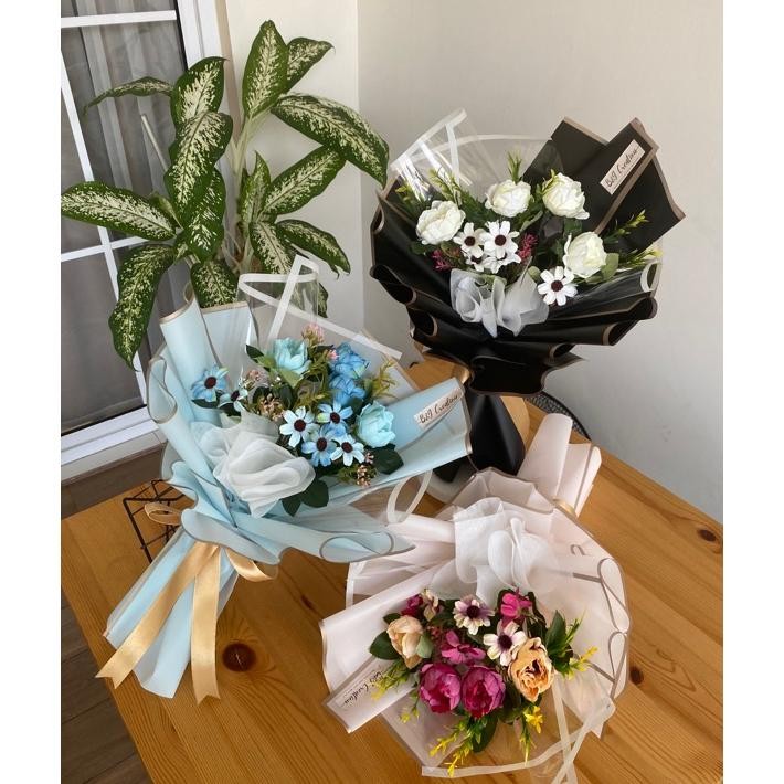 Hand Bouquet Korean Transparent Buket Korea C Transparan Buket Wisuda Buket Ultah Kado Buket Tangera