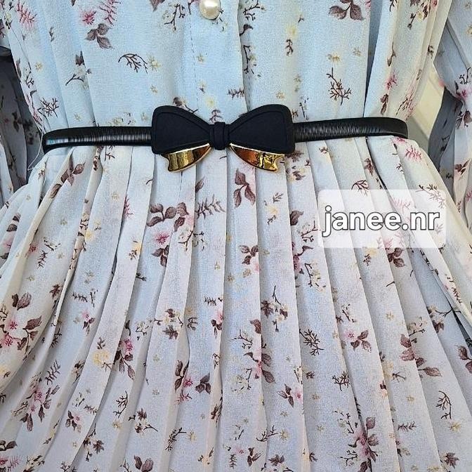 ikat pinggang wanita besi elastis melar belt cantik Perempuan