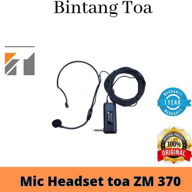 Mic Headset Toa Zm 370Hs As
