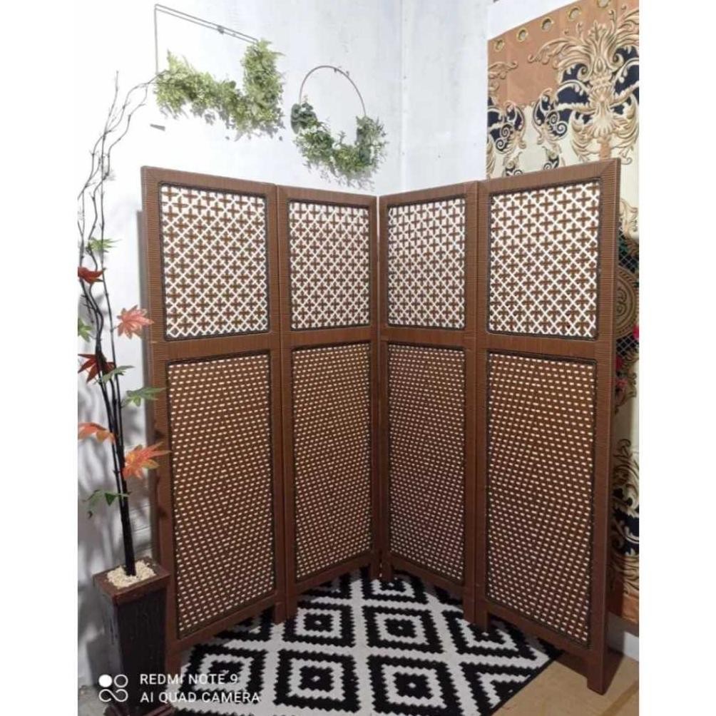 Sekat Ruangan Rotan Sintetis BEST SELLER Sketsel Ruangan Rotan Sintetis Pembatas Ruangan