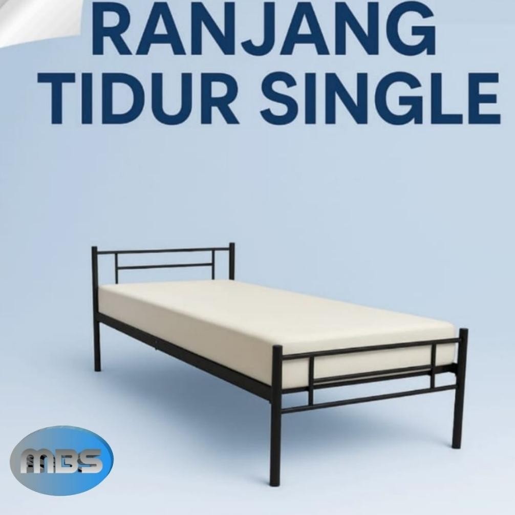 Rangjang besi MBS ranjang besi singgel ranjang minimalis