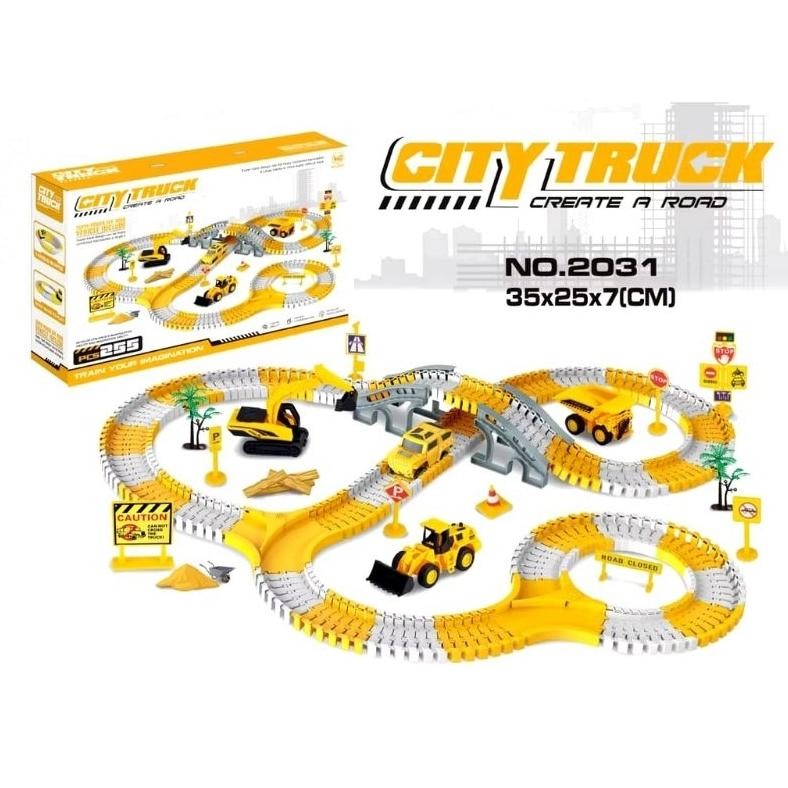 DIY City Truck Mainan Anak Mobil Truck