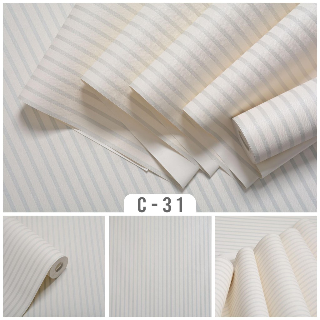 WALLPAPER DINDING VINYL MOTIF GARIS
