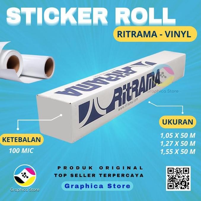 Sticker RITRAMA - Sticker Branding Mobil, Stiker Branding, Stiker Roll Vinyl Wallpaper Indoor Outdoo