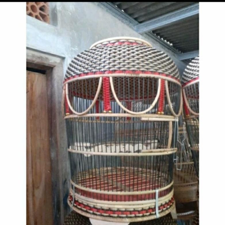 Sangkar perkutut rajut sintetis /rotan termurah